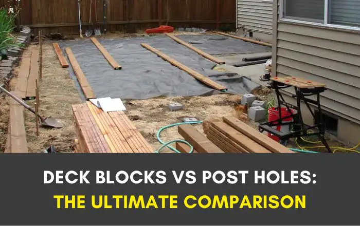 deck blocks vs post holes