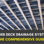 Under deck drainage system