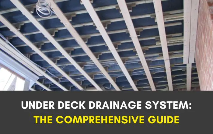 Under deck drainage system