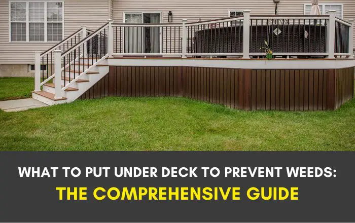 what to put under deck to prevent weeds